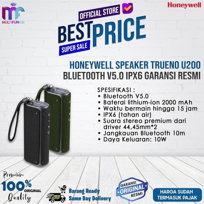 

Honeywell Speaker Trueno U200 Bluetooth V5.0 IPX6 Garansi Resmi
