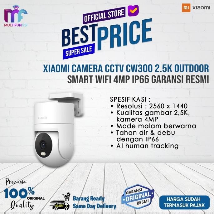 

Xiaomi Camera CCTV CW300 2.5K Outdoor Smart WiFi 4MP IP66 Garansi Resmi