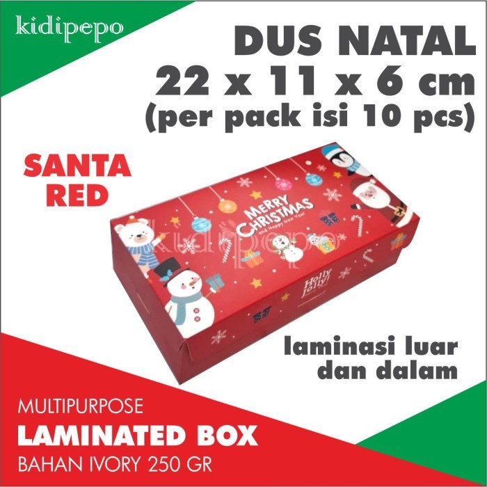 DUS NATAL 22 x 11 x 6 CM - ISI 10 PCS