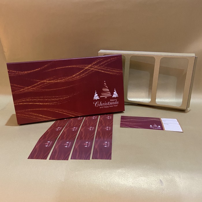 Box Natal / Kotak kue kering christmas / kotak hampers natal