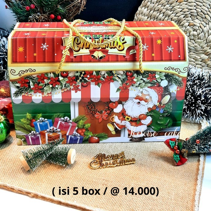 BOX/DUS CHRISTMAS/NATAL ISI 4 TOPLES 500 GRAM UKR 29 X 15X19