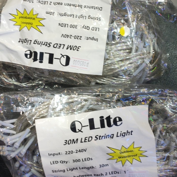 Lampu Natal Qlite 30 meter Putih (White)