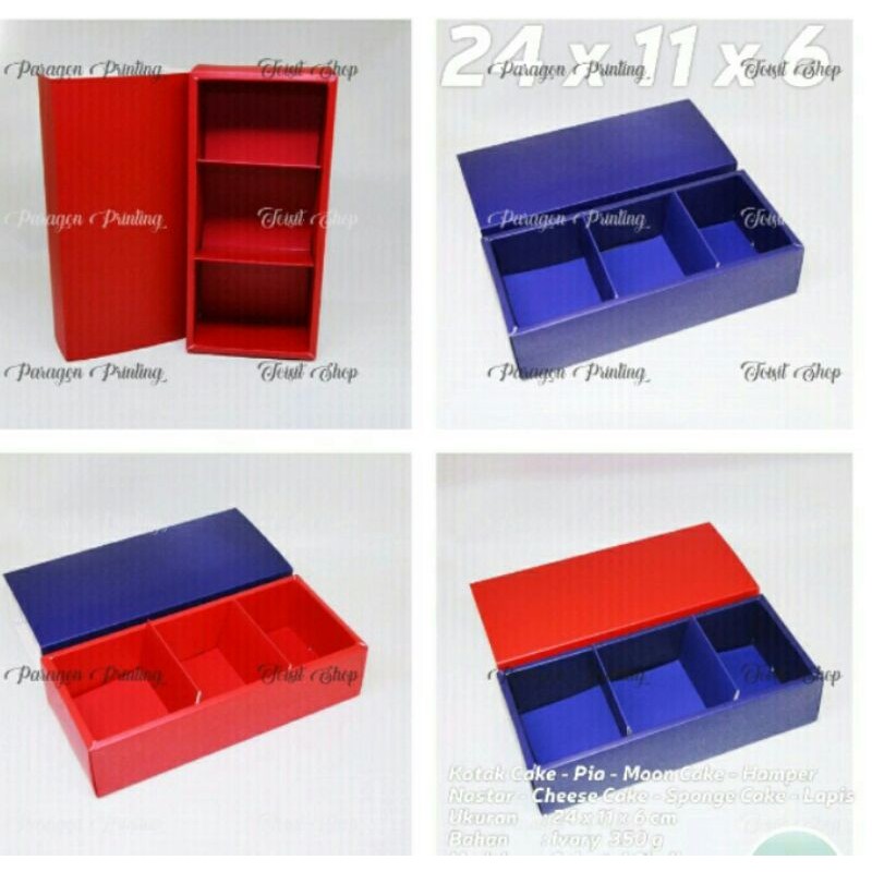 

Kotak kue sekat 3/Kotak Mooncake/Kotak Pia/Kotak Coklat 24X11X6