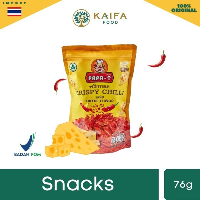 

Papa-T Crispy Chili - Keripik Cabai Khas Thailand