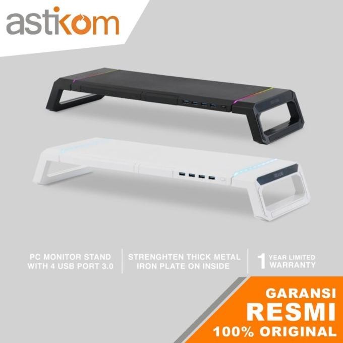 TERBARU - Monitor Stand Rexus Trant FP03 RGB USB 3.0 Monitor Stand RGB