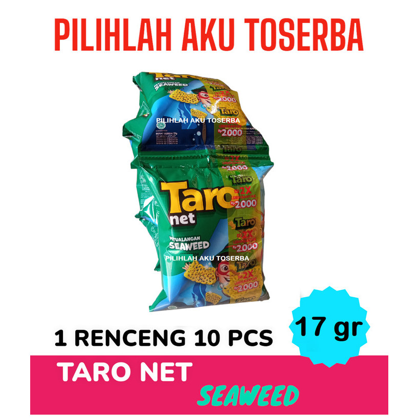 Ready Gas Taro Net Snack Seaweed Rumput Laut Renceng - ( Harga 1 Dus )