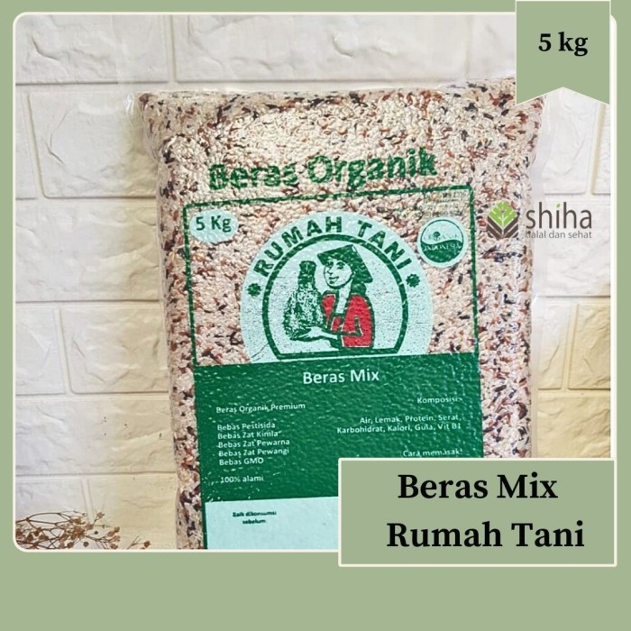 

TERBARU Beras Organik Mix Rumah Tani (organic certified) 5 kg