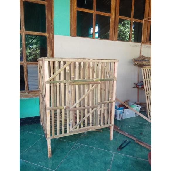 kandang ayam bambu bongkar pasang kandang burung dara kandang kelinci kandang kucing