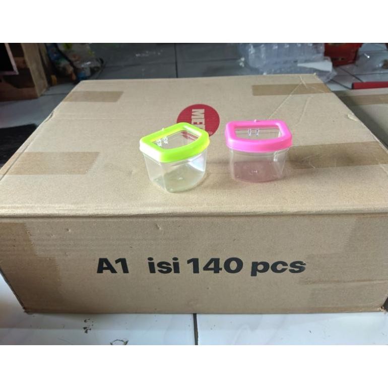 CEPUK MEG A1 A2 A3 1 DUS 1 PAK ISI 140 PCS DAN 200 PCS TEMPAT PAKAN MAKAN MINUM BURUNG MURAI KACER K