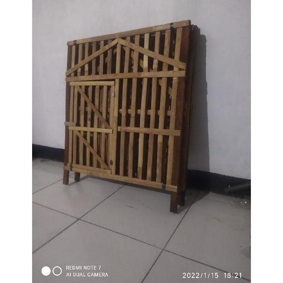 kandang ayam bangkok / kandang bambu bongkar pasang / kandang ayam / kandang rakit jago aduan / keli