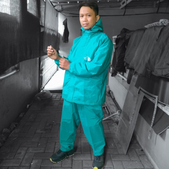 Terlaris raincoat Jas hujan setelan jaket dan celana not catmount arfavin eiger - tosca, All Size
