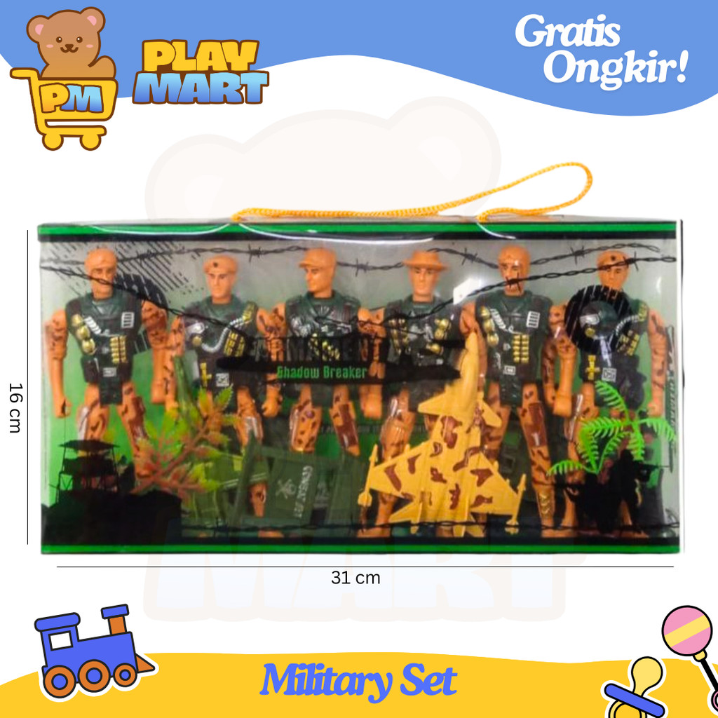 Mainan Anak Karakter Tentara Militer Set Mainan Anak Set Tentara Set