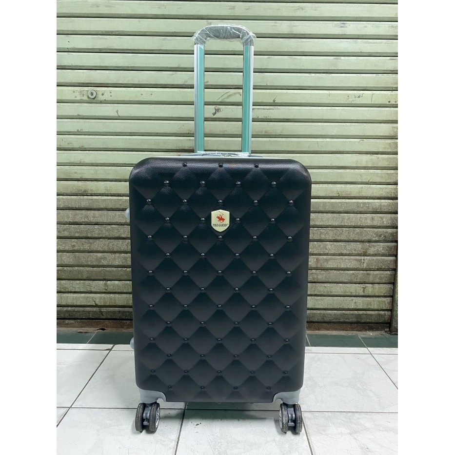 TERBARU - Koper fiber polos Polo Garden 24 inch maroon