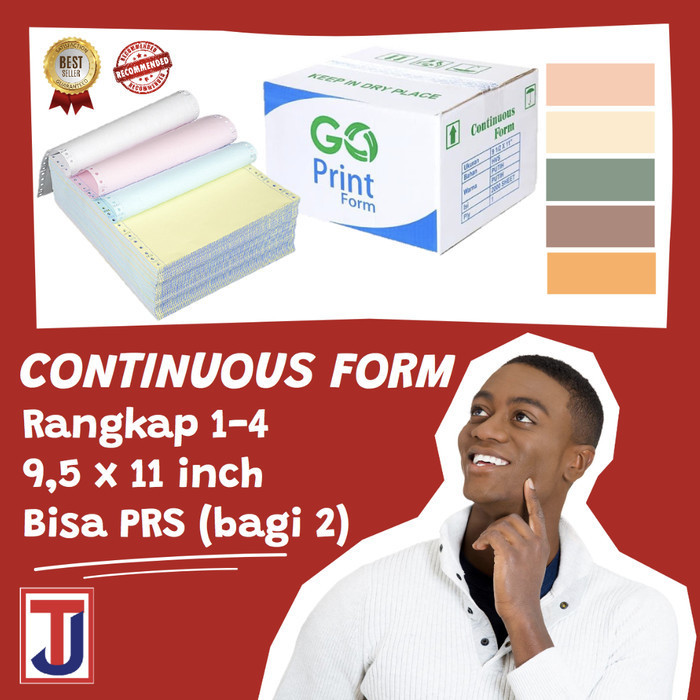 

TERMURAH - KERTAS CONTINUOS / CONTINUOUS FORM 1 / 2 / 3 / 4 PLY (ISI 500 LEMBAR)