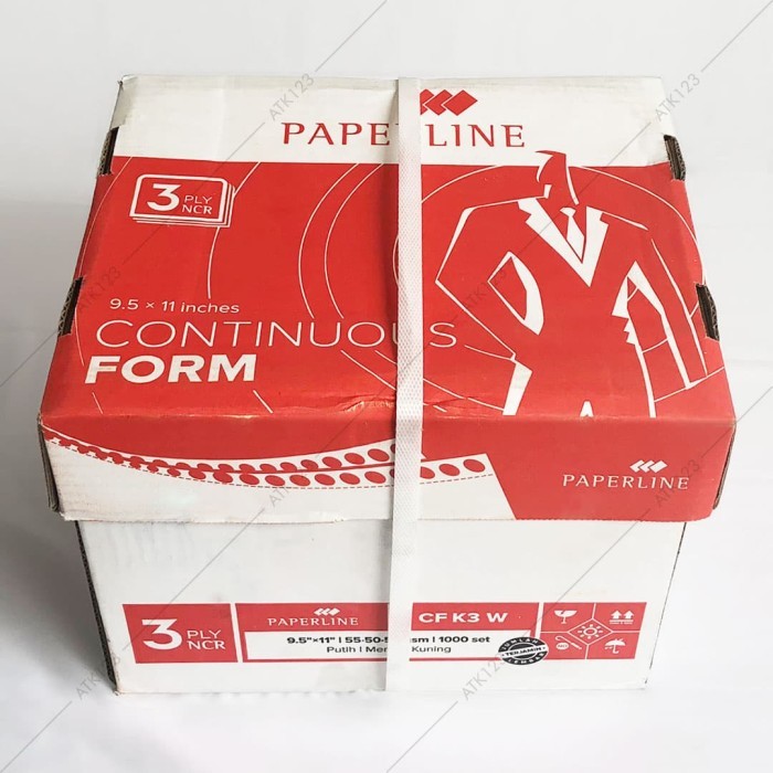 

TERBARU - Continuous Form Paperline 3 Ply Warna 9 1/2 x 11 in (K3 W)