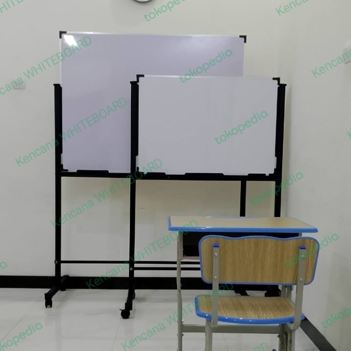 

TERBARU Papan Tulis Standing Roda Berkunci BISA GRAB!