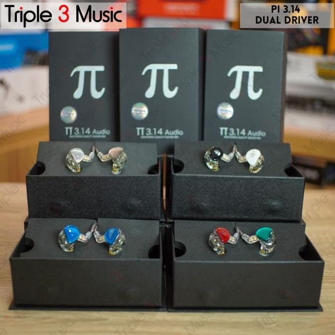 Baru Phi Pi 3.14 audio IEM dual driver PLIISEN121 in ear monitor ORIGINAL 3musi12 Juara