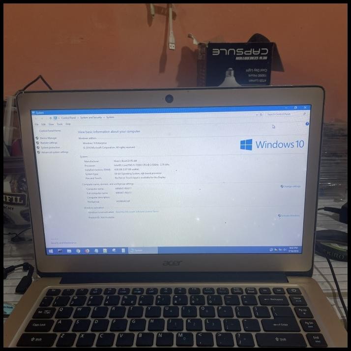 Laptop acer swift 3 core i5 gen 7