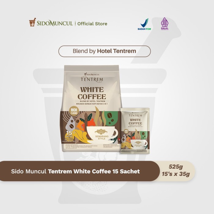 

Termurah Sido Muncul Tentrem White Coffee (Isi 15 Sachet)