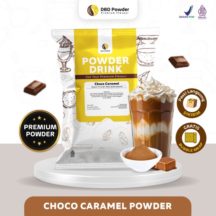 

Promo!! Bubuk Minuman Cokelat Caramel - Powder Choco Caramel Dbd Powder