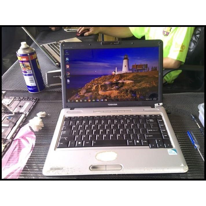 LAPTOP TOSHIBA L510 NORMAL SECOND, RAM 3 GB SSD ADATA 120 GB