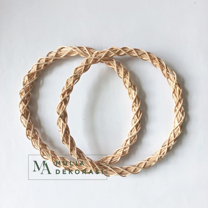 Ring Rotan Lingkaran Polos Dekorasi Backdrop Lamaran Nikahan Lengkap