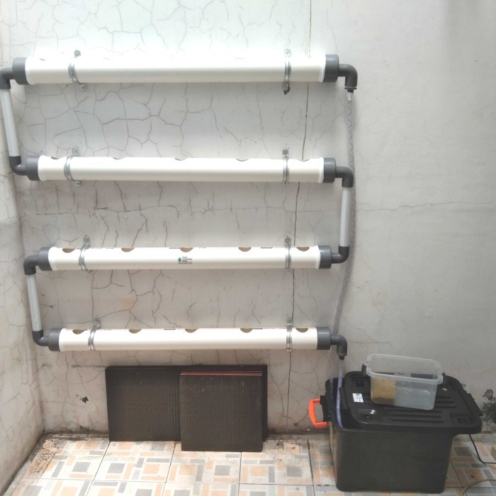 Hidroponik set power (hidroponik tempel dinding)