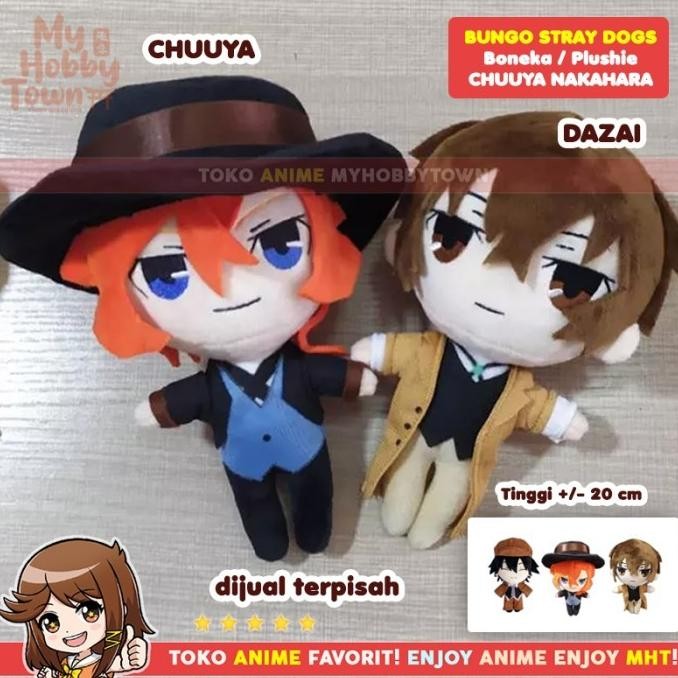 Boneka Karakter Anime Bungou Stray Dogs Osamu Dazai Plushie Doll DEL