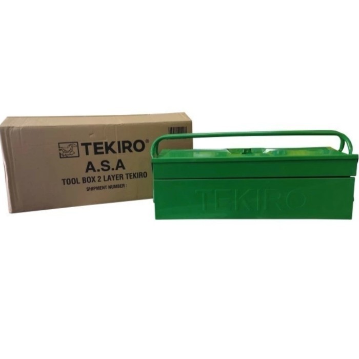 TEKIRO Tool Box Besi 2 Tingkat / Box Metal 2 Layer TEKIRO / toolbox besi 2 susun / tool box besi 2 t