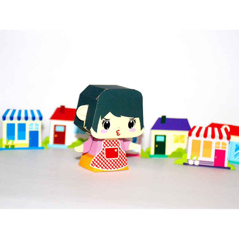 Health Campaign Kesehatan Diorama papercraft kerajinan kertas miniatur action figure diy mainan eduk