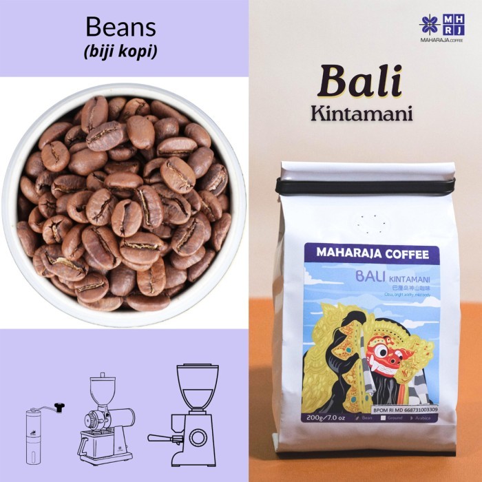 

Fresh Roast Kopi Bali Kintamani 200G Arabika Sangrai Maharaja Coffee