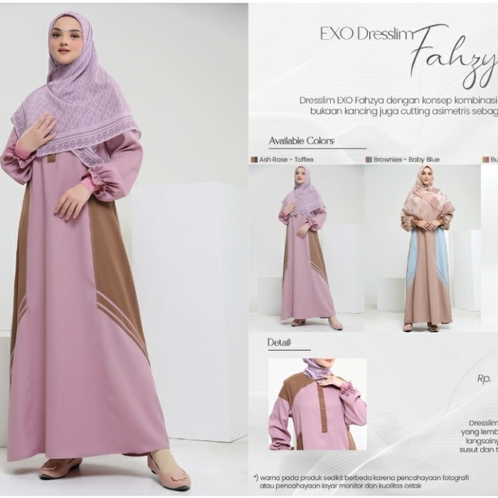 MURAH Rabbani Exo Dresslim Fahzya Gamis Baju Muslim Wanita Dewasa XS-XXL