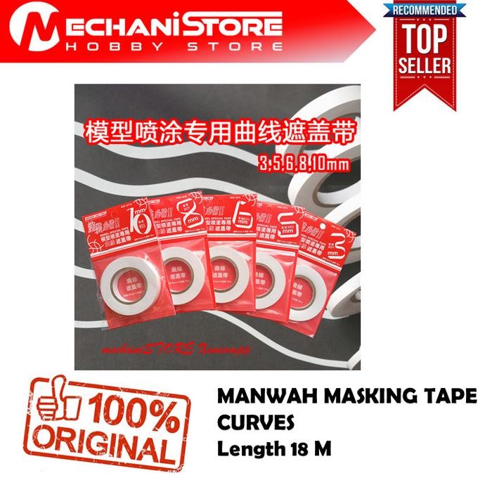 

MANWAH Masking Tape CURVES - Alternatif Tamiya Masking Tape