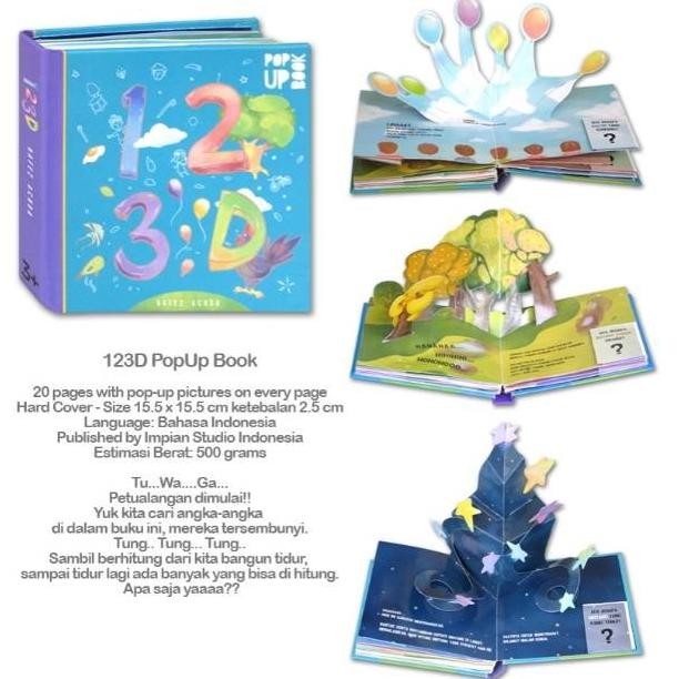 

Buku Pop Up Book Impian Studio Wiu Wiu KRIK KRIK KRIK Rumahku dll