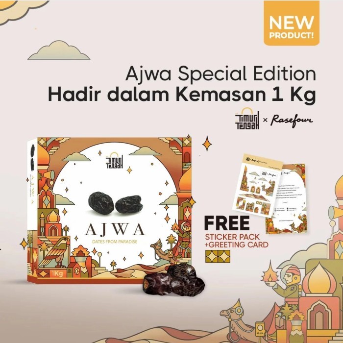 

Legend Kurma Ajwa 1 Kg Premium Timur Tengah Kurma Nabi Asli Madinah Hq