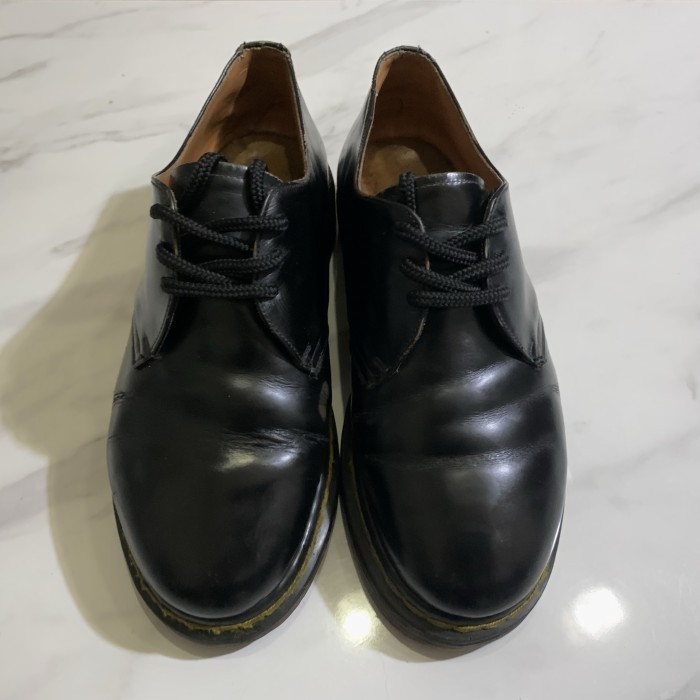 SOLD  SEPATU FORMAL DR MARTENS 1461 BLACK DOUBLE STITCH MADE IN ENGLAN