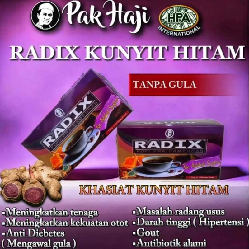 

Radix Kunyit Hitam Tanpa Gula HPA International