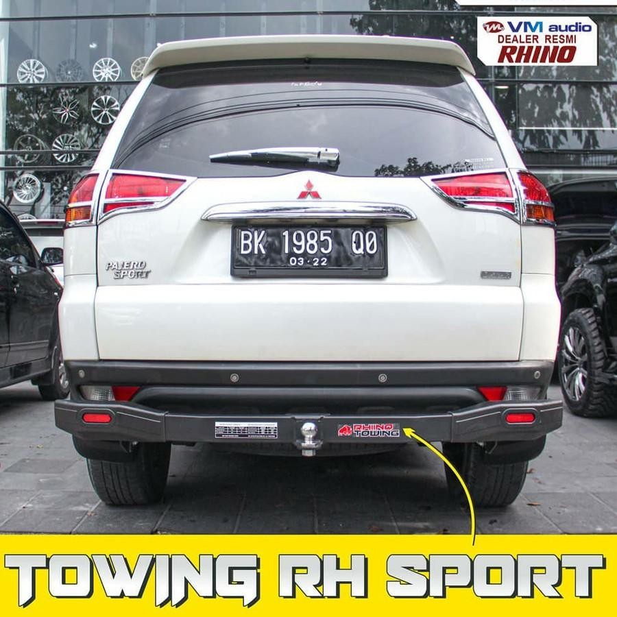 Towing Bar Bumper Belakang Rhino Khusus Mobil Pajero Sport 2010-2015