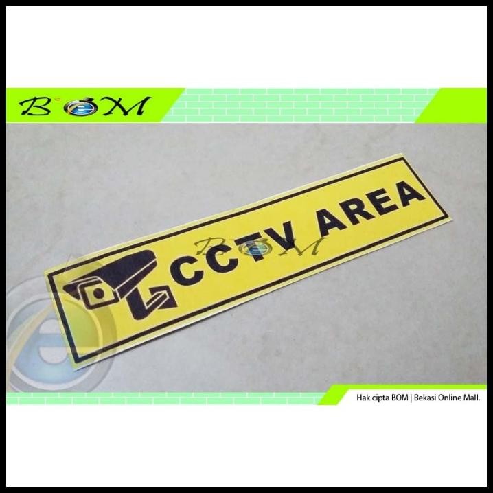 

GRATIS ONGKIR STIKER STICKER WARNING CCTV AREA KUNING !!