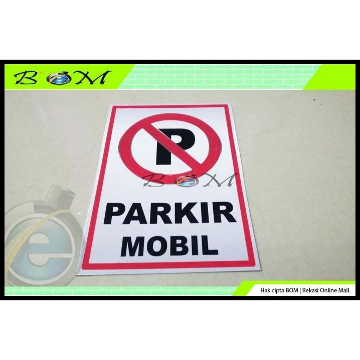 HOT DEAL STIKER STICKER GAMBAR TULISAN DILARANG PARKIR P PARKIR MOBIL 