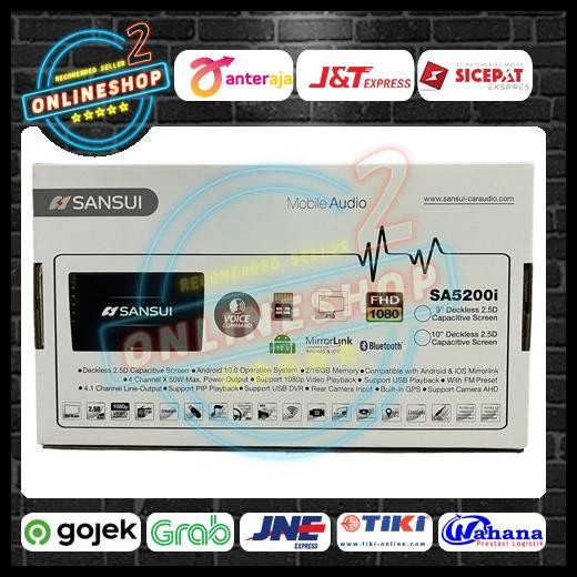 TERMURAH TAPE SANSUI ANDROID 9 INCH RAM 2/16 SANSUI 9INCH ANDROID OS 10 FHD !