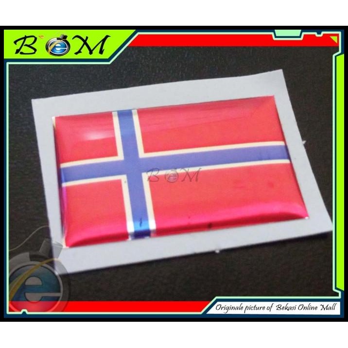 

TERBARU STICKER STIKER TIMBUL BENDERA NORWEGIA NORWAY 3X2 CM !!!!!!