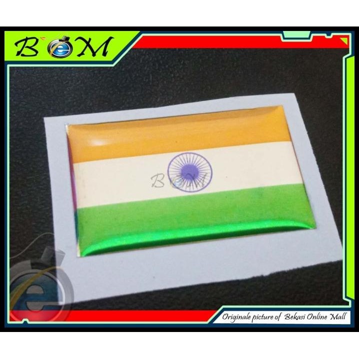 

BEST DEAL STICKER STIKER TIMBUL BENDERA INDIA 3X2 CM !