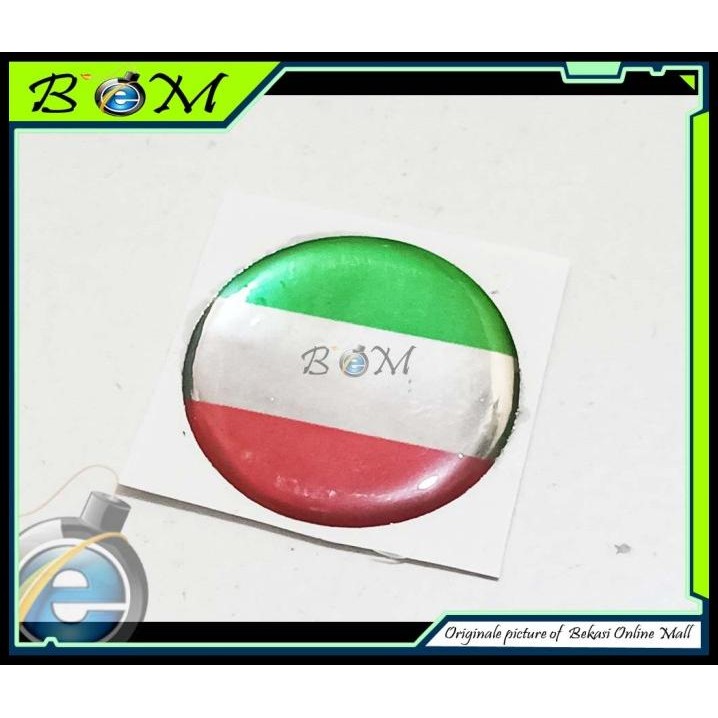 

HOT DEAL STICKER STIKER LOGO TIMBUL BENDERA ITALIA LTALY !!!!