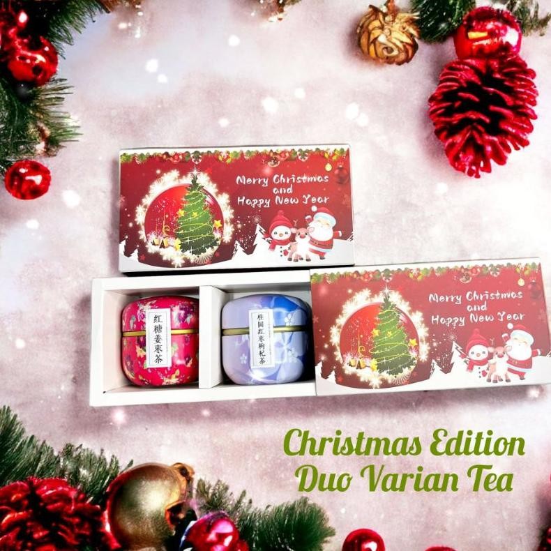 

CR - Christmas Hampers Natal / Christmas Gift Kado Natal Duo Varian Tea TERLARIS