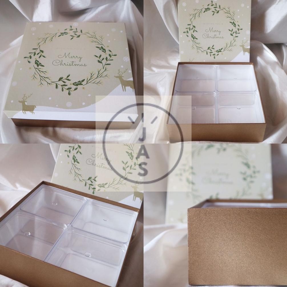 

CR - kotak kue 22x22x7 hardbox / hand made / box kue edisi natal TERLARIS