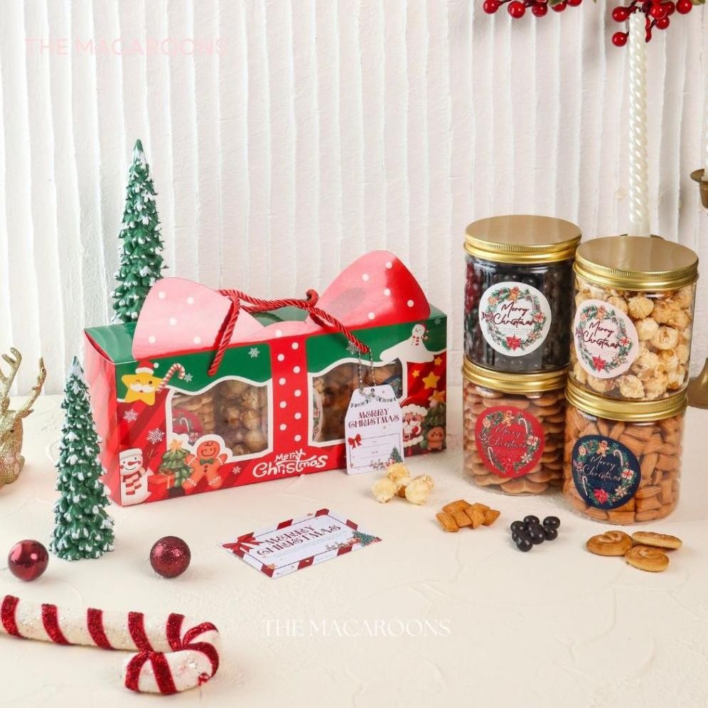 

CR - Hampers Natal isi 3 Jar Kue Kering - Christmas Parcel Souvenir Cookies Chocolate TERLARIS