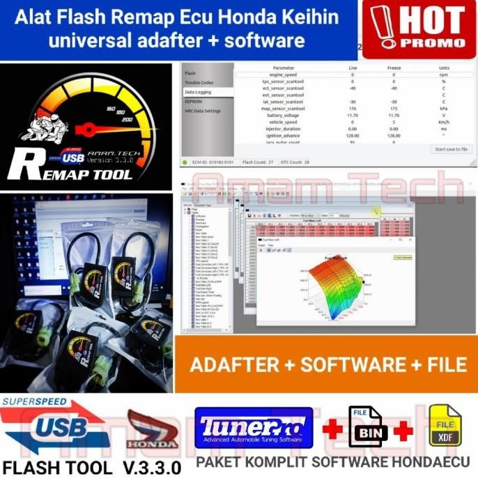 ALAT FLASH REMAP + SOFTWARE ECU KEIHIN SCANNER RESET MOTOR HONDA ORIGINAL DAN TERPERCAYA