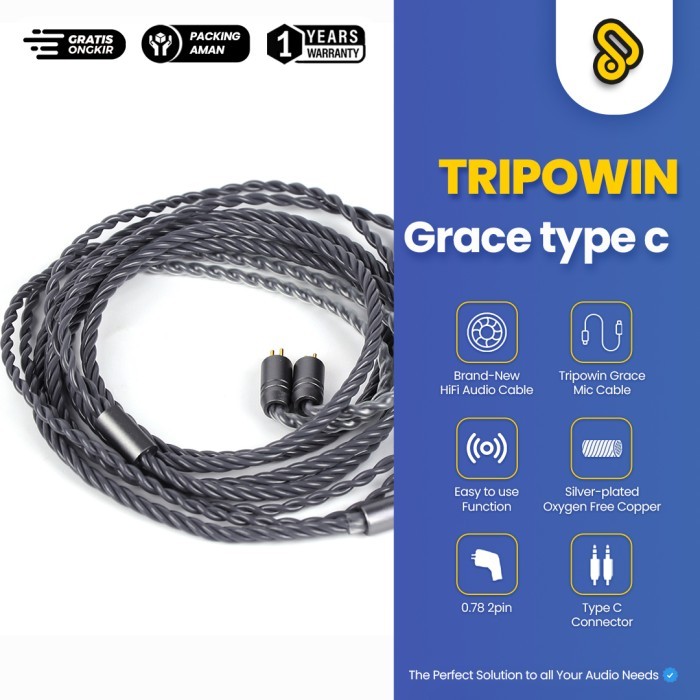 TRIPOWIN GRACE Silver-plated Copper OCC Upgrade Cable