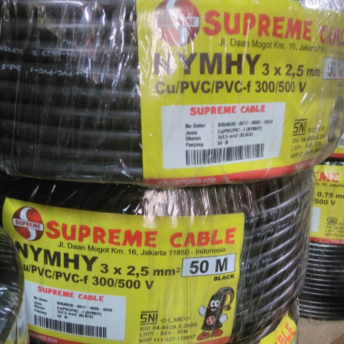 kabel Supreme nymhy 3x2,5mm /kabel nyyhy/nymhy 3x2,5mm Supreme 50m